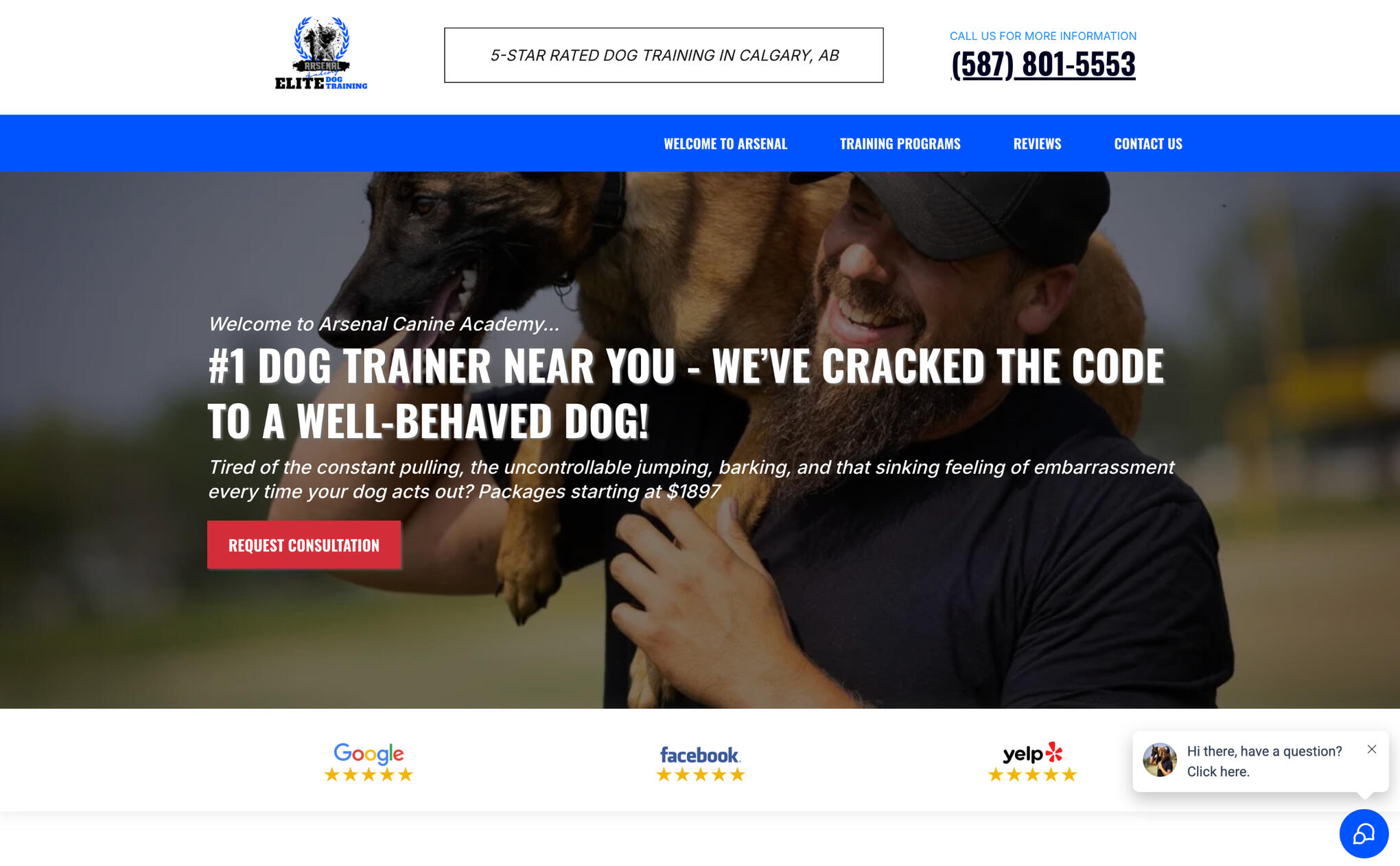 Arsenal Canine Academy Packs Out Their Calendar With Google Ads